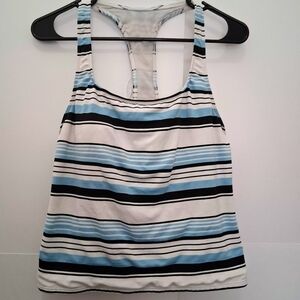 🩱NAUTICA Striped Tankini Top Size Fit Small & Mediums